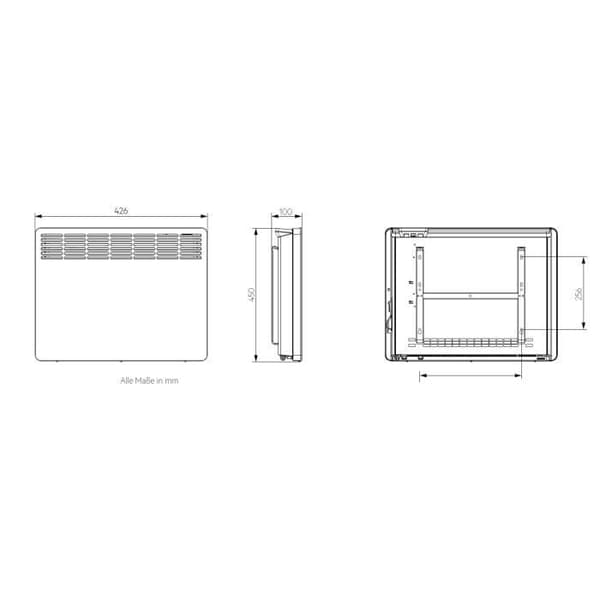 Väggkonvektor - AEG - 236532 - Vit - Elektrisk - Konvektion