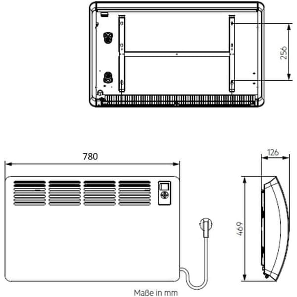 Väggmonterad konvektor AEG WKL 2000 Comfort