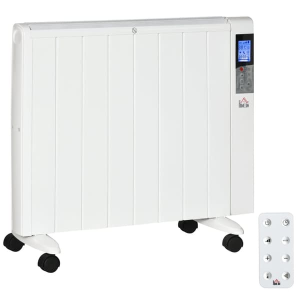 Elektrisk värmare, 2000W, 75x7.5x58.5 cm, Vit