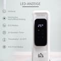 Miniatyrbillede 5 af 9: Bærbar Olie Radiator, 2290-2720W, 50.5x24x63 cm, Hvid