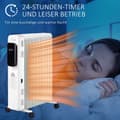 Miniatyrbillede 6 af 9: Bærbar Olie Radiator, 2290-2720W, 50.5x24x63 cm, Hvid