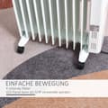 Miniatyrbillede 7 af 9: Bærbar Olie Radiator, 2290-2720W, 50.5x24x63 cm, Hvid