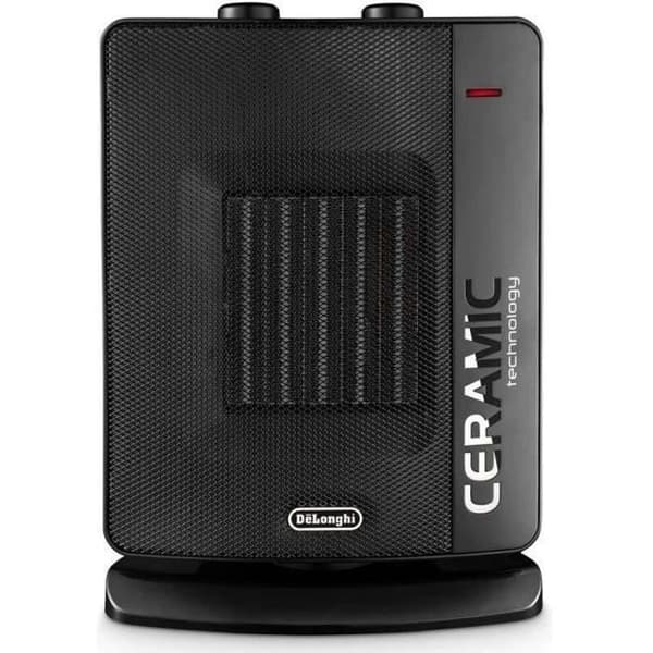 DELONGHI DCH7032 2200 watt radiator Mobil keramisk ventilator - Ventilator - 3 styrker - Lydløst system Sort