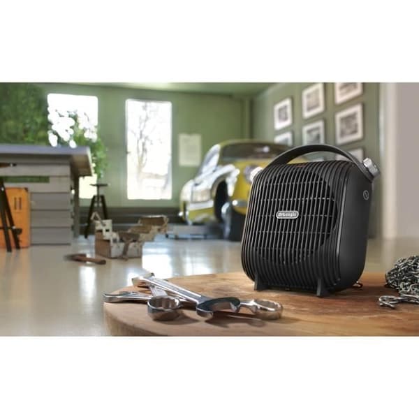 DELONGHI classic luftvarmer - 2400W - 2 varmeniveauer - Justerbar sikkerhedstermostat - IP21