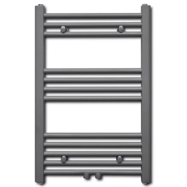Handdukstork centralvärme element rak 500 x 764 mm grå