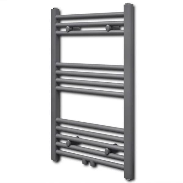 Handdukstork centralvärme element rak 500 x 764 mm grå