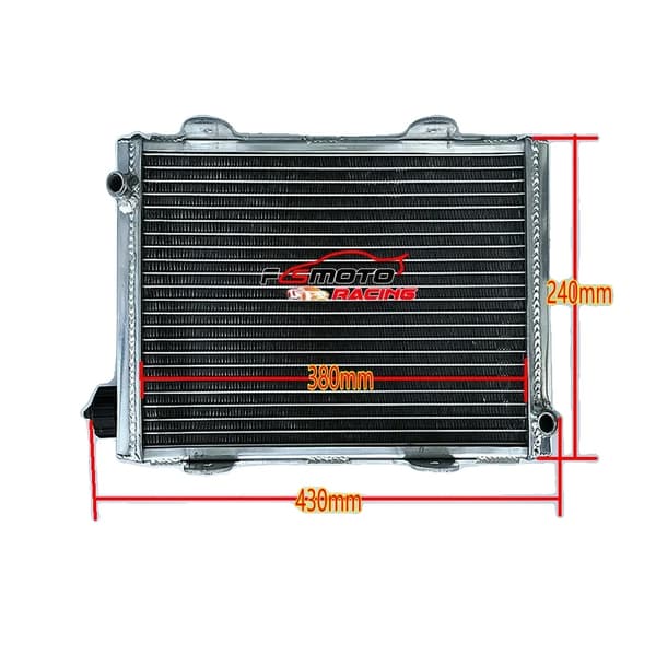 Go Kart Medium Radiator, Optimal Køleydelse, Letvægts Aluminiumskonstruktion, Nem Installation