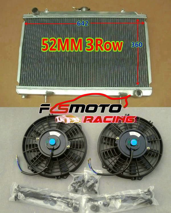 Nissan Silvia S14 S15 Kylare, Aluminiumkonstruktion, Effektiv Kylning, Anpassad Passform Design