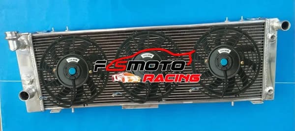 3ROW Aluminiumkylare, motorkylprestanda, inkluderar fläktar,Radiator Och 3 Fläkt