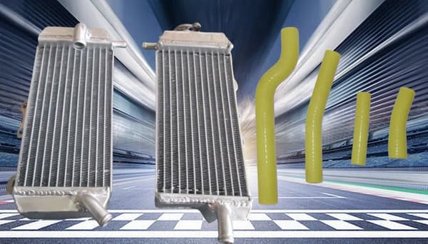 Aluminiumradiator, hållbar konstruktion, anpassningsbara färger,Gul
