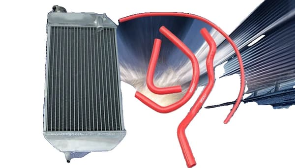 Yamaha Banshee 350 Aluminium Radiator, Holdbar Konstruktion, Forbedret Køleeffektivitet,Rød