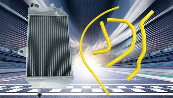 Yamaha Banshee 350 Aluminium Radiator, Holdbar Konstruktion, Forbedret Køleeffektivitet,Gul