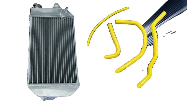 Yamaha Banshee 350 Aluminium Radiator, Holdbar Konstruktion, Forbedret Køleeffektivitet,Gul