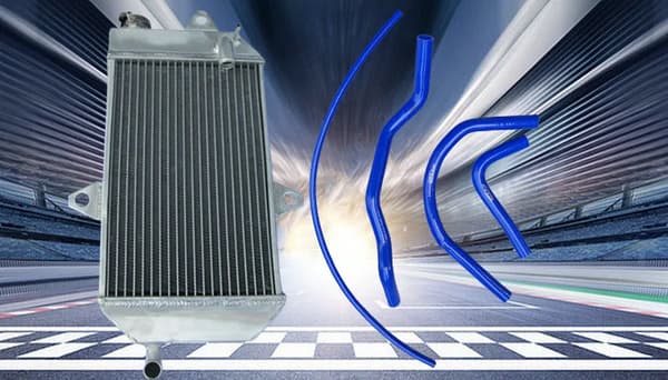 Yamaha Banshee 350 Aluminium Radiator, Holdbar Konstruktion, Forbedret Køleeffektivitet,Blå