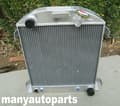 Miniatyrbild 3 av 4: Aluminiumkylare för Ford 1932 Hot Rod, passar Chevy 350 V8-motor, inkluderar kylfläkt.