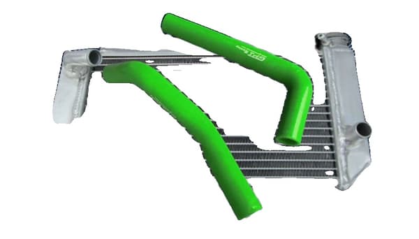 Aluminiumkylare och silikonrör, hållbar konstruktion, optimal kylning,grön