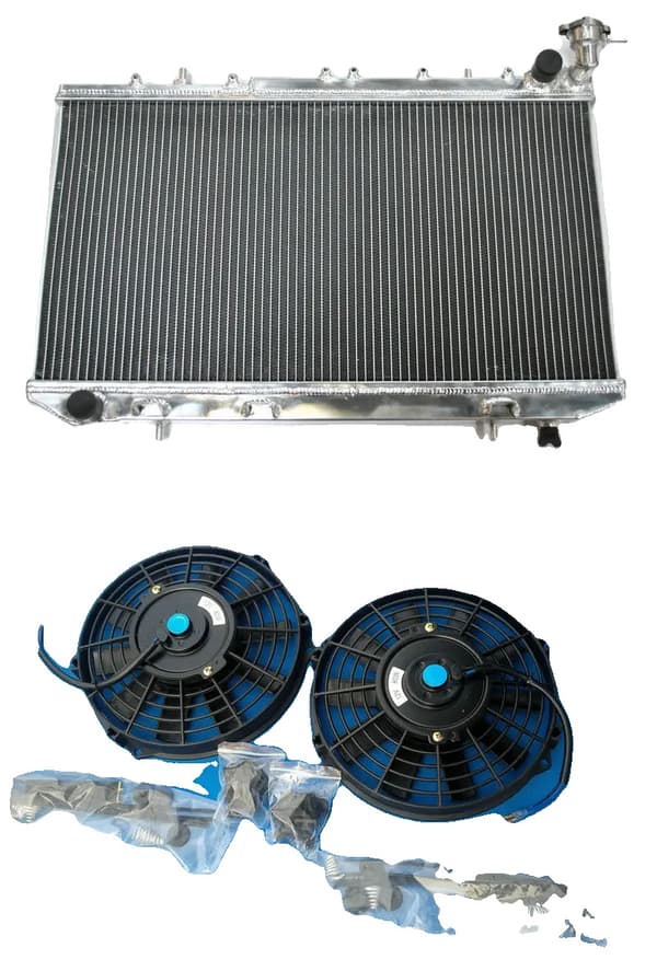 Aluminium Full Radiator för Nissan Primera P10, 2-radig design, effektiv kylning, hållbar legeringskonstruktion
