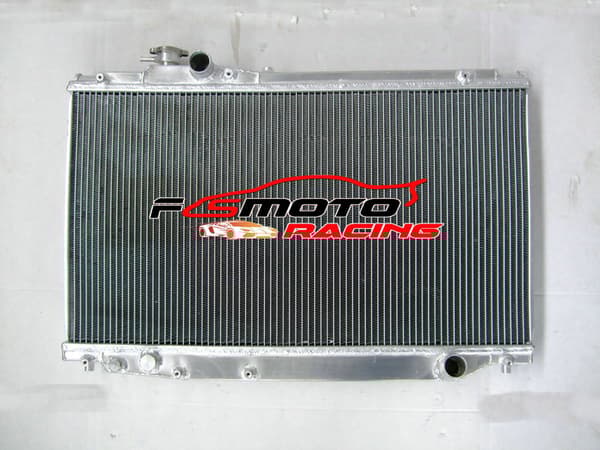 Aluminiumkylare för Toyota Supra MK4, Hållbar konstruktion, Effektiv kylning, Exakt passform