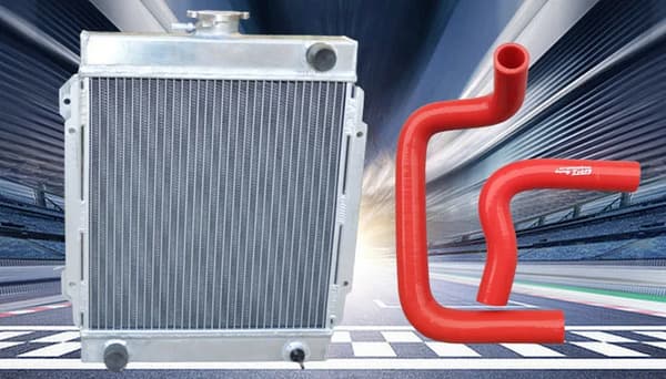 Aluminiumkylare, hållbar konstruktion, effektiv kylprestanda,Röd