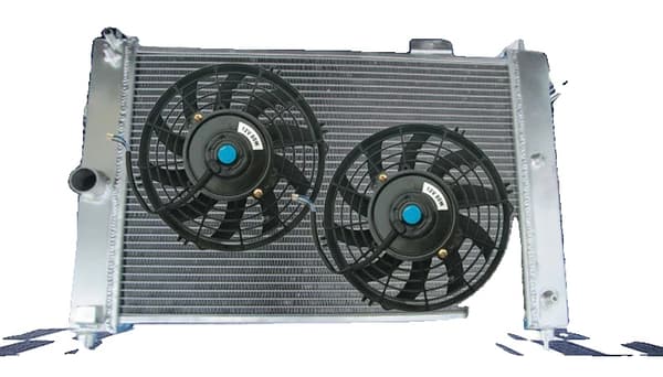 Alumiinijäähdytin Vauxhall MK2 Astralle, 515 mm ydin koko, 35 mm sisään-/ulostulo, kestävä rakenne
