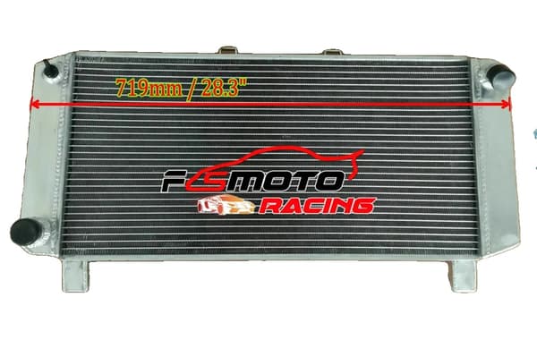 Aluminiumkøler, passer til Lotus Esprit S3, 2-rækkers design,Radiator Kun