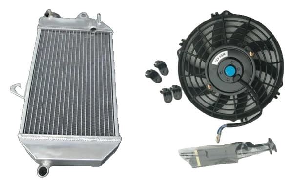 Aluminiumkylare för ATV, förbättrad kylprestanda, hållbar TIG-svetsad konstruktion, perfekt passform för Yamaha Banshee