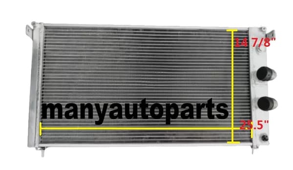 Ferrari DeTomaso Pantera Kylare, 3-radig aluminiumdesign, passar V8-modeller 1971-1989, lättviktskonstruktion