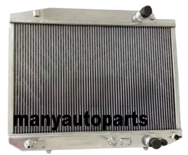 Alloyradiator, hög kylkapacitet, polerad aluminiumkonstruktion, TIG-svetsad design.
