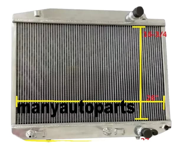 Alloyradiator, hög kylkapacitet, polerad aluminiumkonstruktion, TIG-svetsad design.
