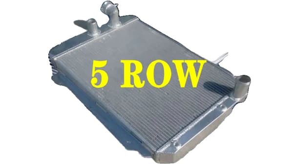 5-radig aluminiumkylare, passar Chevy 350 V8, hållbar konstruktion, effektiv kylning