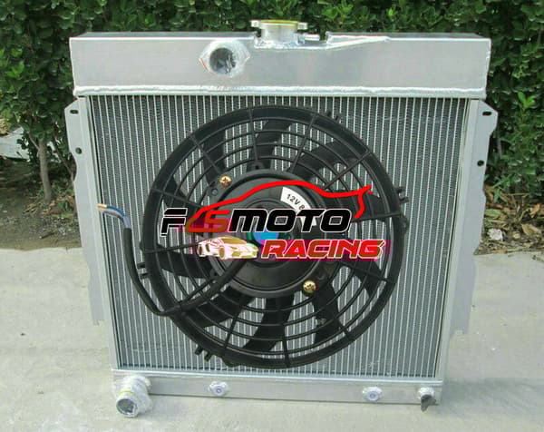 Plymouth Valiant Dodge V8 Aluminium Radiator, Optimal Køleydelse, Holdbart Design, Nem Installation
