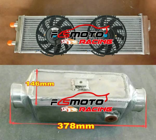 Universal Væskevarmeveksler, Effektiv Køling, Kompakt Design, Intercooler OG VENTILATOR