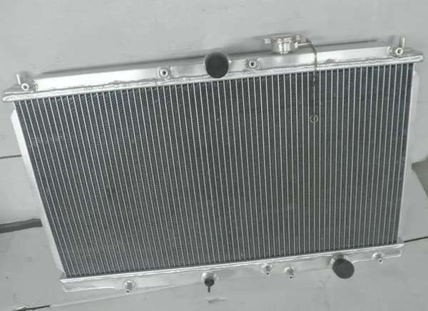 2-rørs aluminiums kølerkit med skjold og blæsere til 1996-2001 Honda/ACURA 2,2L, 2,4L motorer.,Orange