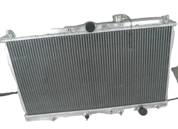 2-rørs aluminiums kølerkit med skjold og blæsere til 1996-2001 Honda/ACURA 2,2L, 2,4L motorer.,Orange