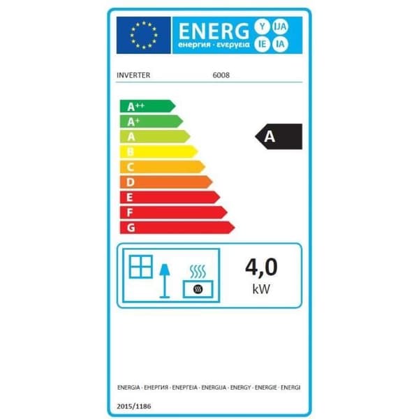 INVERTER 6008 - 4000 Watt Elektronisk Petroleumsovn - ECO Funktion - 24T Programmering - CO2 Detektor - Børnesikkerhed