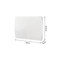 Miniatyrbillede 4 af 6: Fast elektrisk radiator med tør keramisk inerti 1000W OCEANIC Rubis - Glasfront - Hvid - NF