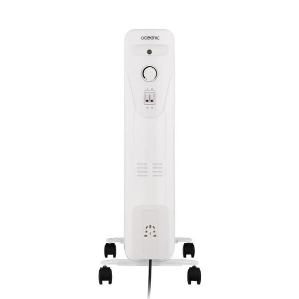 Elektrisk oliefyldt radiator - 2000 Watt - OCEANIC - 3 effekter - 9 elementer - Mobil - Hvid