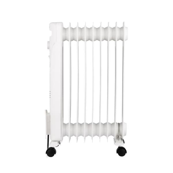 Elektrisk oliefyldt radiator - 2000 Watt - OCEANIC - 3 effekter - 9 elementer - Mobil - Hvid