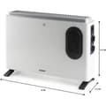 Pikkukuva 5 / 6: Lämmityskonvektori - DOMO - DO7351CH - 2000 W - Valkoinen - 54 x 37,5 x 17,2 cm
