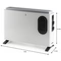 Pikkukuva 2 / 6: Lämmityskonvektori - DOMO - DO7351CH - 2000 W - Valkoinen - 54 x 37,5 x 17,2 cm