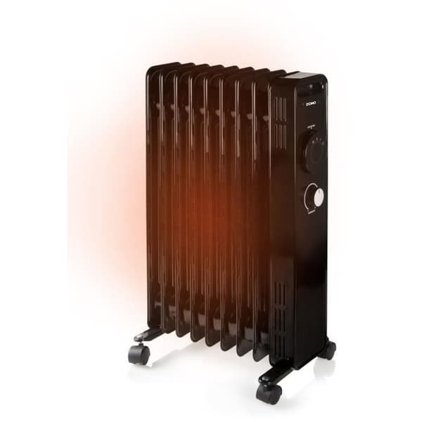 Oliefyldt radiator - 2000 W - DOMO - DO7327R - 42,5 x 28 x 64 cm - Sort