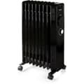 Miniatyrbillede 1 af 6: Oliefyldt radiator - 2000 W - DOMO - DO7327R - 42,5 x 28 x 64 cm - Sort