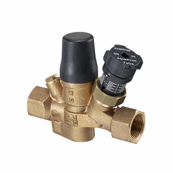 Robinet thermostatique OVENTROP Aquastrom T plus - utan isolering och termometer, invändig gänga på båda sidor, DN 15 - 4205604