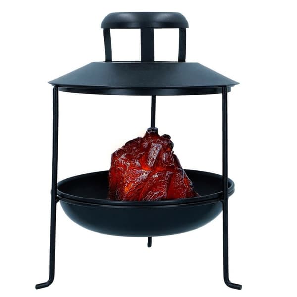 Kamin Ambients LED Ljus Askgrå Dekorativ 22 x 30 x 22 cm (2 antal)