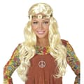 Miniatyrbild 1 av 4: Widmann Hippie eller medeltida peruk med blommor pannband i väska, One Size - 04658
