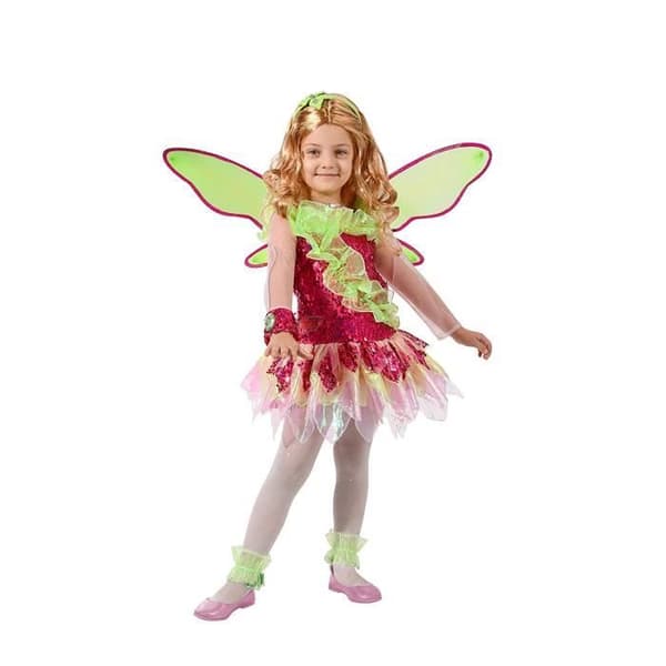 Ciao Flora tynix Winx Club transformationsdräkt för flickor, 7 9 år, grön, rosa, 11236.7 9 - 11236.7-9