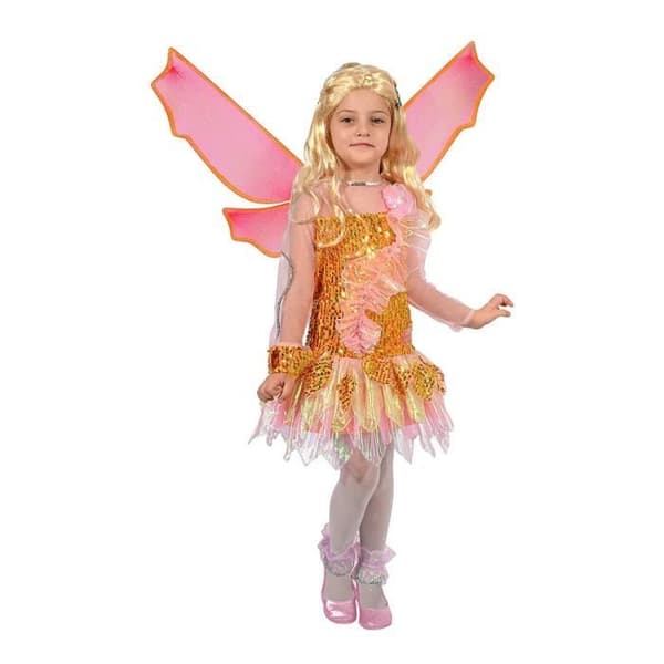 Ciao Star Tynix Transformation Costume Winx Club Girl, 7 9 år, Orange, Rosa, 11237.7 9 - 11237.7-9