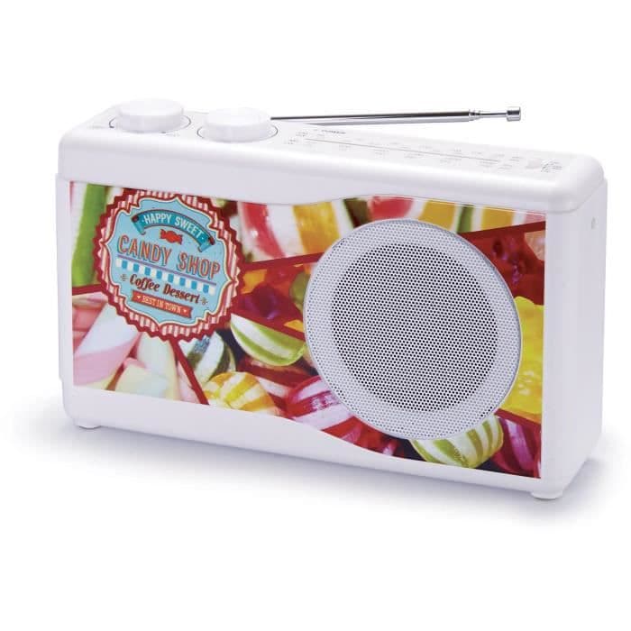 BIGBEN TR23CANDY Bærbar radio - Analog tuner - Candy Shop