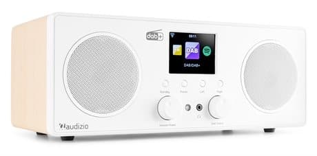 Audizio Bari WIFI Internet stereo radio med DAB+, vit