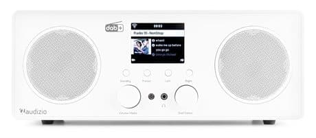 Audizio Bari WIFI Internet stereo radio med DAB+, vit